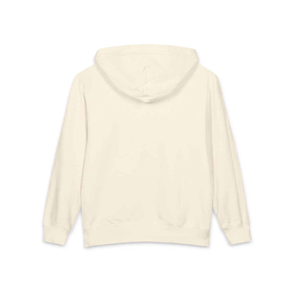 Youth Hoodie – Minimal 'Mst' Embroidered Cream Lightweight Hooded Sweatshirt