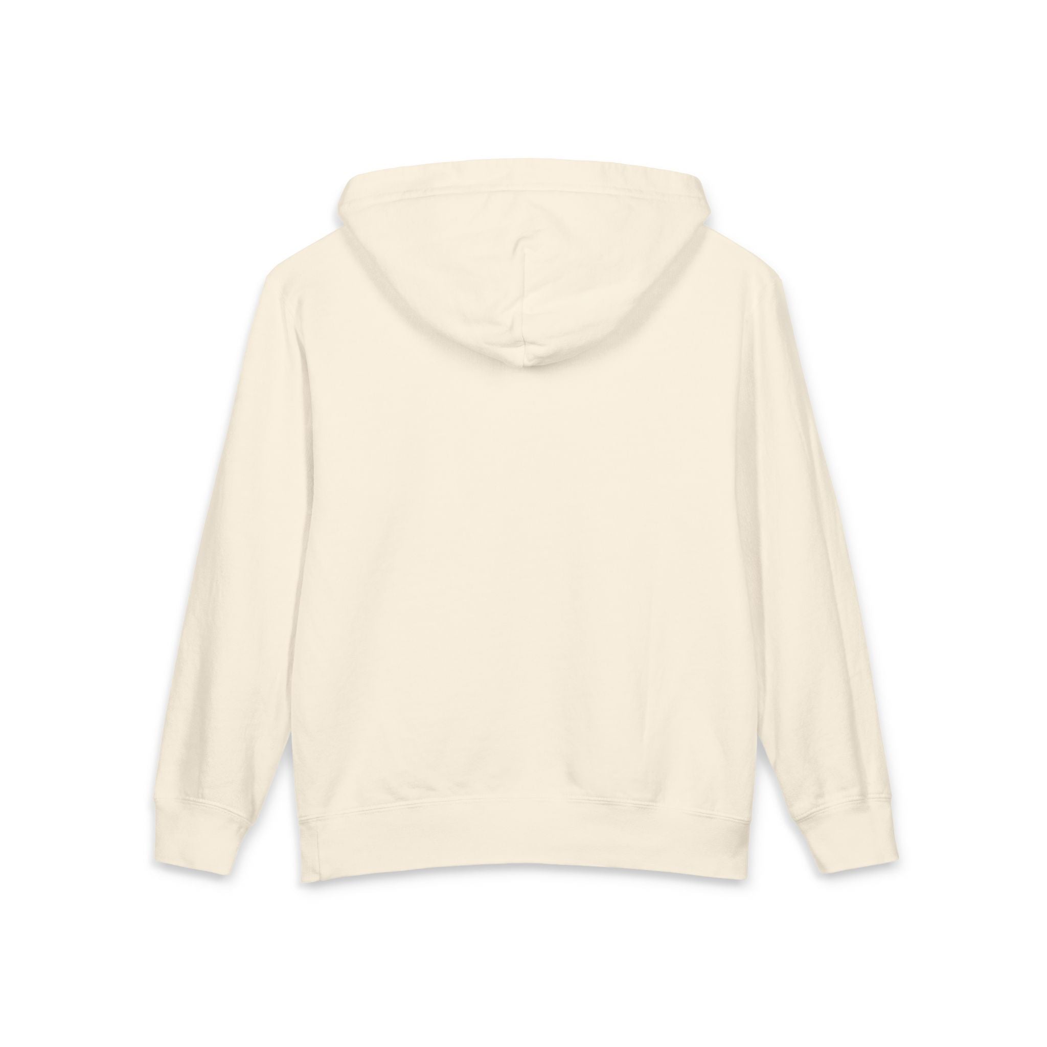 Youth Hoodie – Minimal 'Mst' Embroidered Cream Lightweight Hooded Sweatshirt