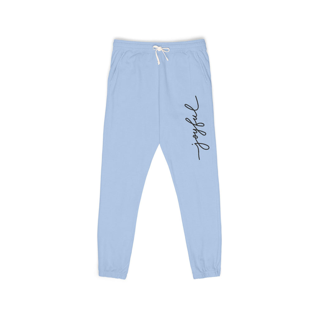 Pantalon de survêtement Joyful Script — Joggers douillets en polaire pour femme