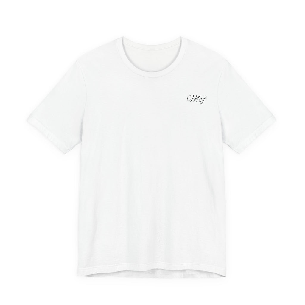 Minimal "Mrs." Script Tee — Bridal Shower & Newlywed White T‑Shirt