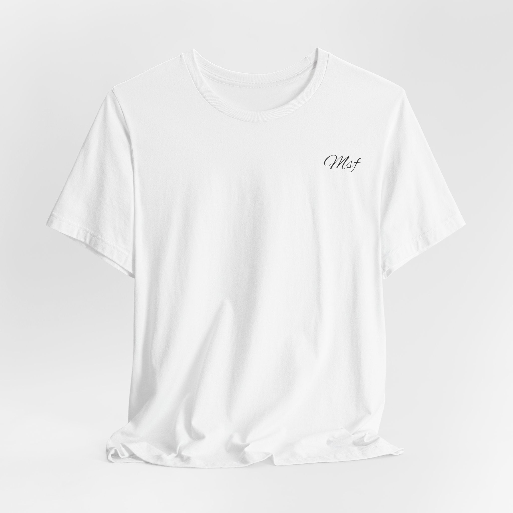 Minimal "Mrs." Script Tee — Bridal Shower & Newlywed White T‑Shirt